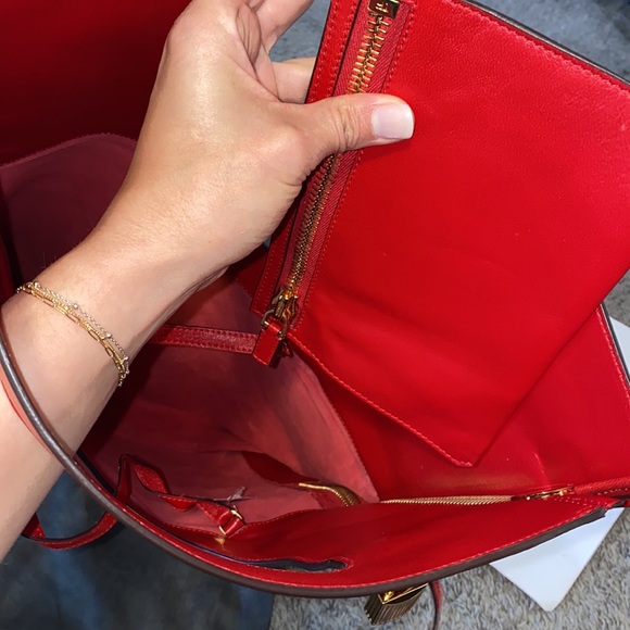 Tom Ford red shoulder bag or large clutch - Picture 6 of 8